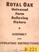 Royal Oaks-Royal Oaks Form Relieving Fixture, Assembly and Opeartions Manual 1976-General-01
